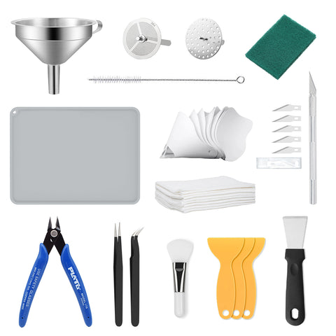 Resin 3D Printer Cleaning Kit, 40PCS Resin 3D Printer Accessories Tool Kit