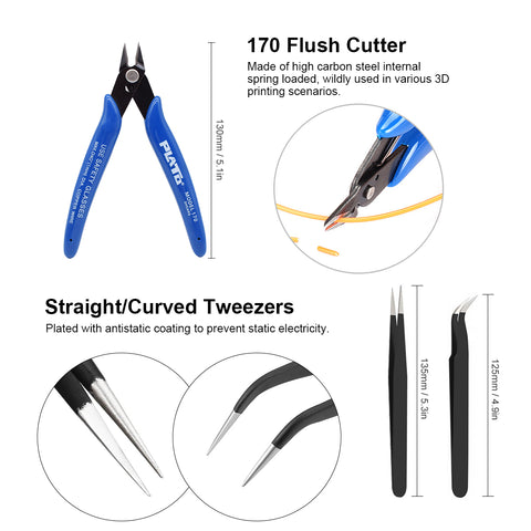 Resin 3D Printer Cleaning Kit, 40PCS Resin 3D Printer Accessories Tool Kit