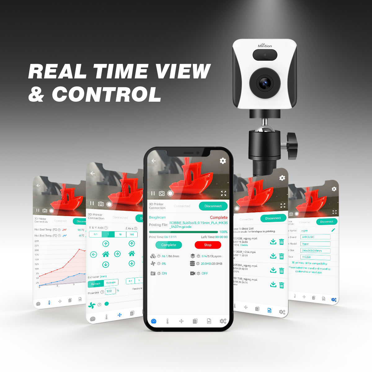 Mintion Beagle V3 3D Printer Camera for Klipper System