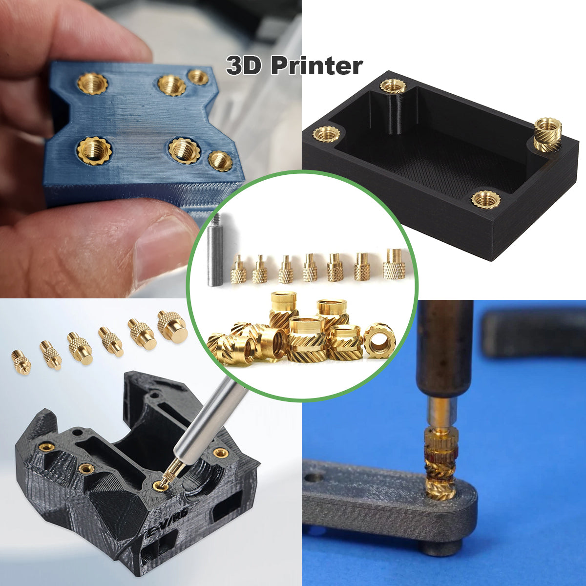 Heat Set Insert Tips and Threaded Kits – Mintion