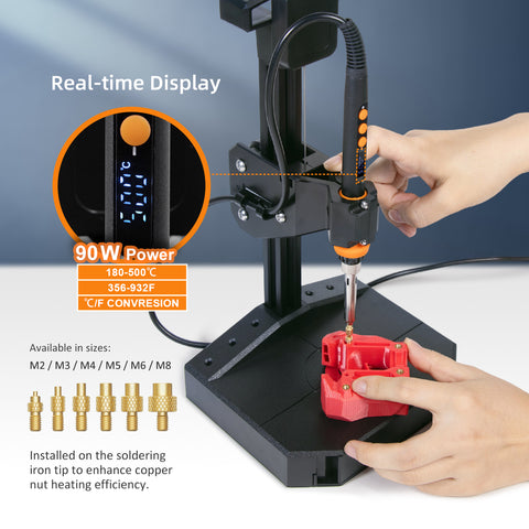 Professional Heat Insert Press Kit for 3D Printing
