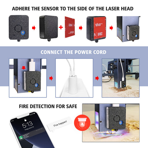Flame Detector, Work with Mintion Laser Camera | Fire Detection