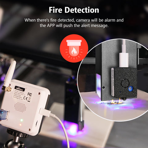 Flame Detector, Work with Mintion Laser Camera | Fire Detection